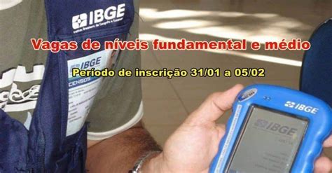 225 Mil Vagas De Níveis Fundamental E Médio Para O Concurso Ibge