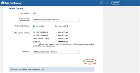 Sending Money Via Domestic Or Foreign Transfer Via Metrobank Business