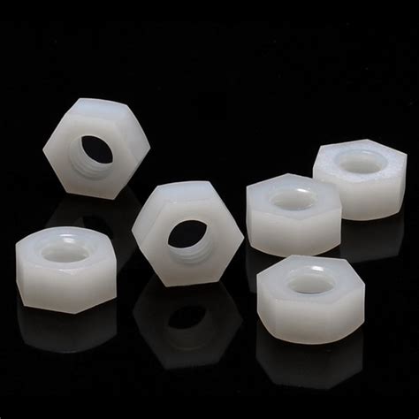 Wholesale Locking Hexagonal Nut White Black Plastic Nylon Hex Nut