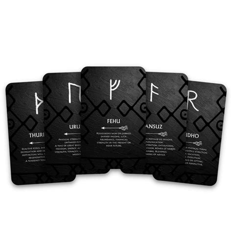 Viking Elder Futhark Runes Card Deck Cards In An Envelope Box The