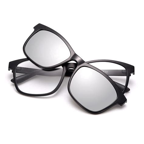 Polarized Magnetic Clip On Sunglasses Tr Magnet Eyeglasses Frame