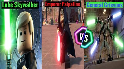 Lego Star Wars Tss Luke Skywalker Emperor Palpatine Vs General