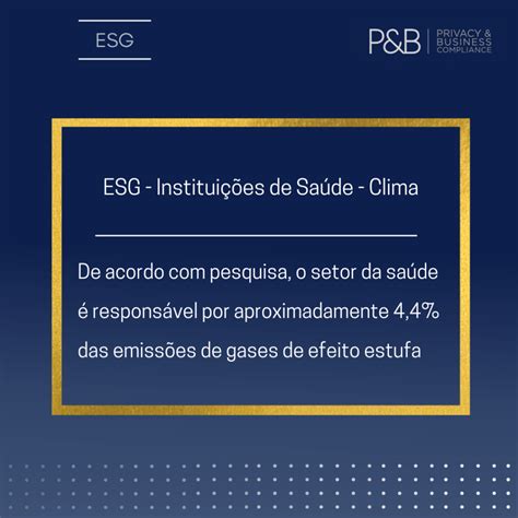 Esg Institui Es De Sa De Clima P B Compliance