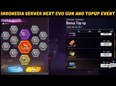 Indonesia Server New Evo Gun And Topup Event Ff Indonesia Server New