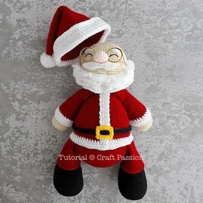 Crochet Santa Claus Christmas Dolls Free Amigurumi Pattern