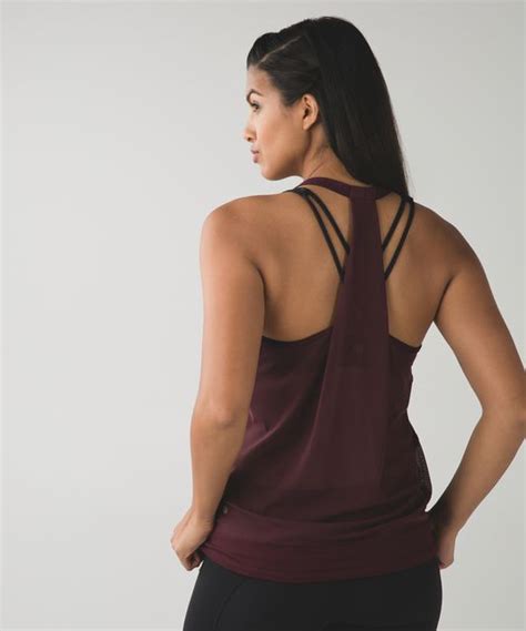 Lululemon Drop It Like It S Hot Tank Butterfly Texture Black White Black Lulu Fanatics