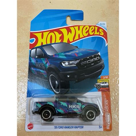 Hot Wheels Ford Ranger Raptor Blue HKS Shopee Malaysia