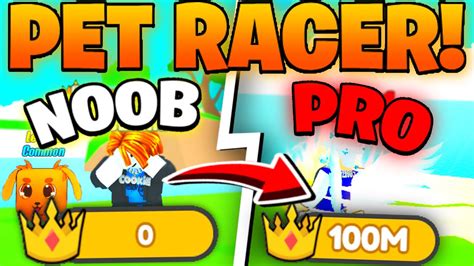 I Went Noob To Pro In Pet Racer Roblox Pet Racer Youtube