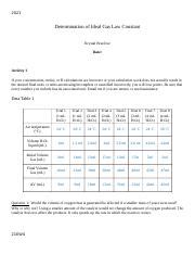 Backup Of Ideal Gas Law Constant Lab Report Dr Z Edits Docx