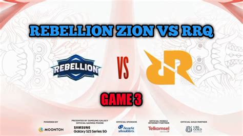 Rrq Vs Rebellion Zion Game Week Mpl Id S Mobile Legends Bang Bang