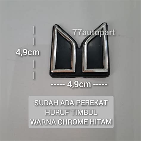 Jual Emblem Logo M Untuk Isuzu Panther Tulisan M Panther Shopee Indonesia