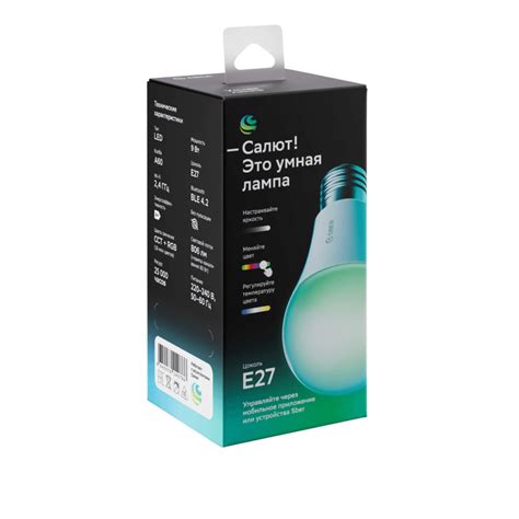 Умная светодиодная лампа Sber E27 9W 2700/6500K SBDV-00115 - купить в ...