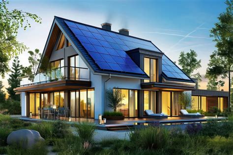 Solar panels house architecture building. | Free Photo - rawpixel