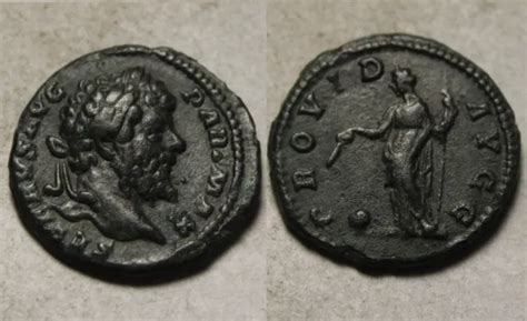 Rare Genuine Ancient Roman Coin Septimius Severus Billon Denarius