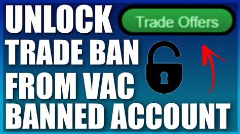 How To Unlock Trade Ban From A VAC Banned Account CSGO YouTube