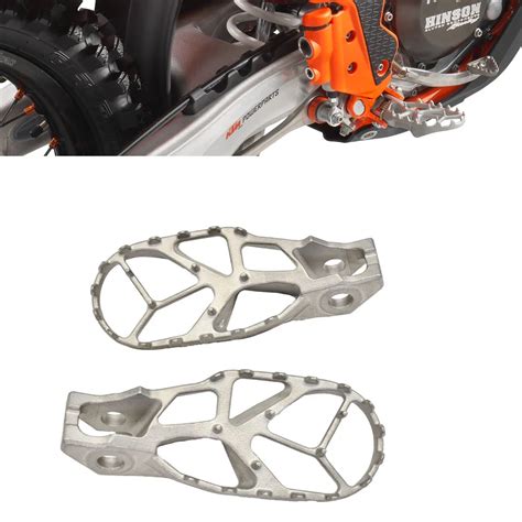 Stainless Steel Foot Pegs Rests Footrest Footpegs Pedals For KTM SX SXF