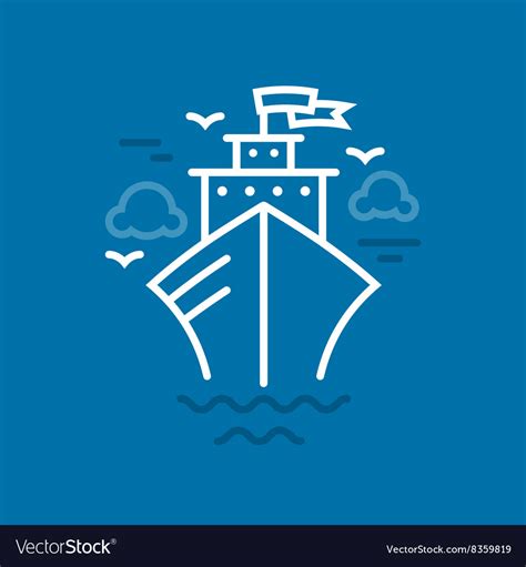 Cruise Ship Royalty Free Vector Image - VectorStock