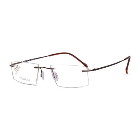 Titanium Lightweight Rimless Eyeglasses Frame Stepper Si 4221 Gold