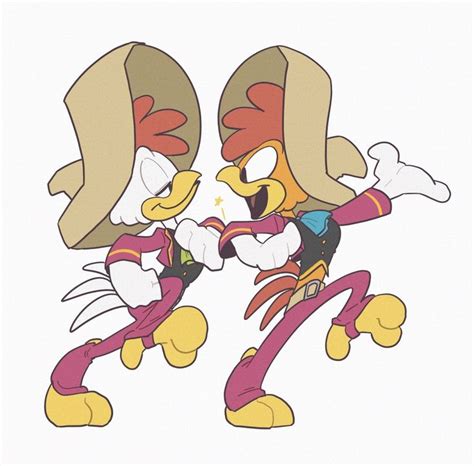 Two Cartoon Characters Fighting Each Other In Front Of A White Background