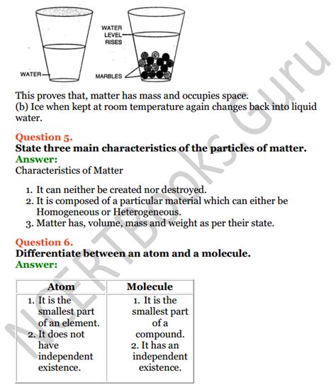 Selina Concise Chemistry Class Icse Solutions Chapter Matter And