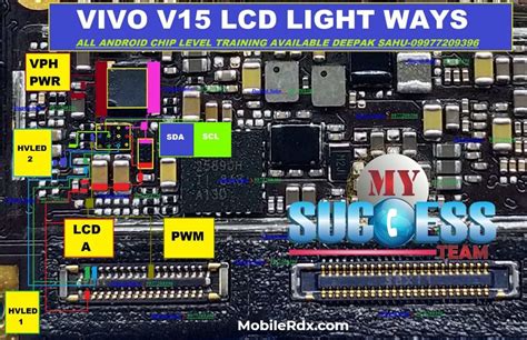 Vivo V15 LCD Backlight Ways Display Problem Repair Solution