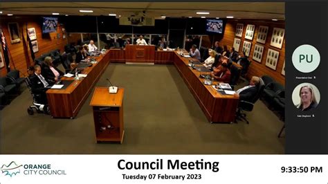 7 February 2023 Council Meeting Live Stream Youtube