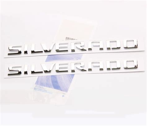 Amazon Yoaoo Pack Oem Chrome Silverado Letter Emblems Badge