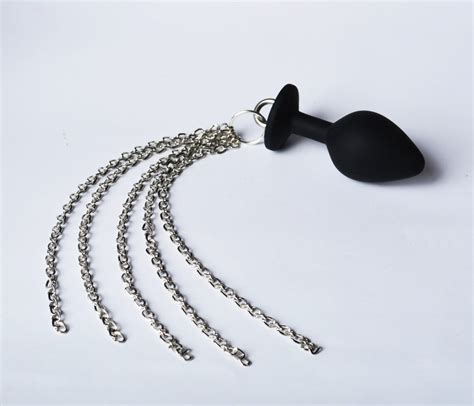 Pink Chain Anal Plug Butt Plug With Chain Tail Anal Sex Toy In Etsy