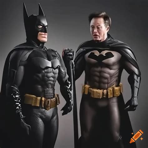 Photorealistic Image Of Batman And Elon Musk On Craiyon