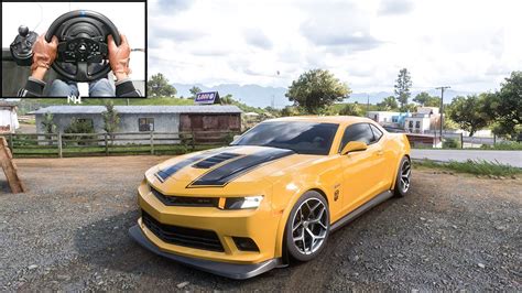 1200hp Chevrolet Camaro Z 28 Bumblebee Forza Horizon 5 Steering Wheel Gameplay Youtube