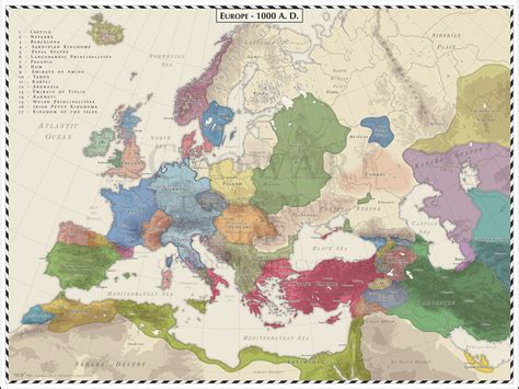 Europe - 1000 AD by Cyowari on DeviantArt