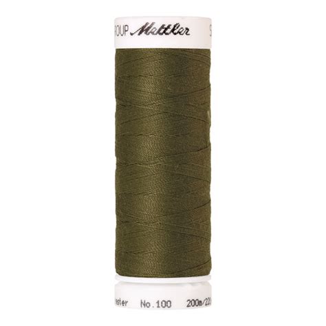 Amann Mettler Sewing Thread Seralon In Colour Olive Khaki M