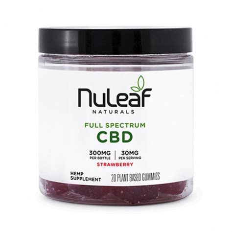 Full Spectrum Cbd Gummies Strawberry Nuleaf Naturals