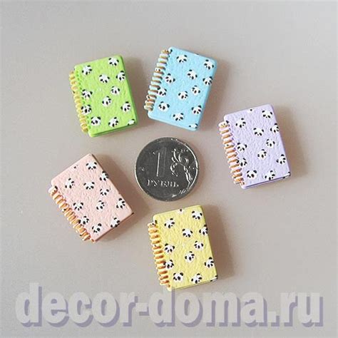 Тетрадки, миниатюрные, 2 см, 5 шт., кукольные, купить, заказать с доставкой