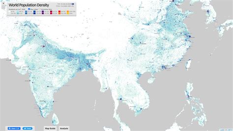 World Population Density Map Update with GHSL 2023 – CityGeographics