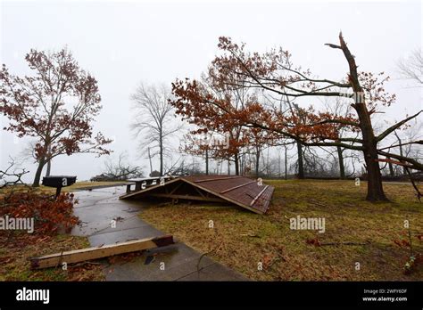 The Roof Of A Picnic Shelter Sits On The Ground At Rockland Recreation