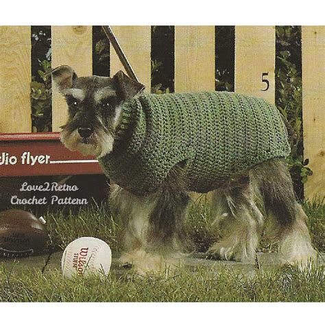 172 Dog Sweater Crochet Pattern, Dog Coat Crochet Pattern, Easy Dog ...