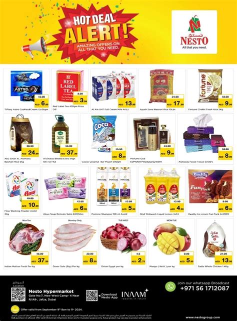 Nesto Hypermarket Jafza Midweek Hot Deal 9 11 September 2024