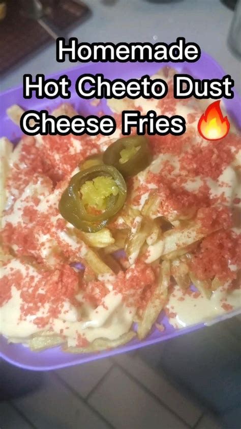 Homemade Hot Cheeto Dust Cheese Fries Recipe