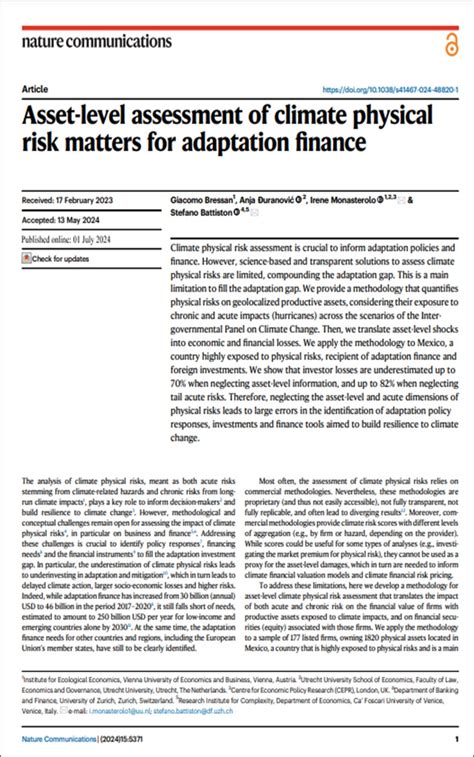 Asset Level Assessment Of Climate Physical Risk Matters For Adaptation