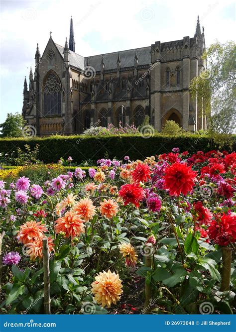 England: Arundel Cathedral and Gardens Stock Photo - Image of victorian