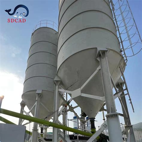 Sdcad 50ton Cement Steel Silos Fly Ash Silos Aggregate Silo For Sale