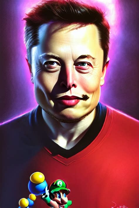 Krea Ai Elon Musk As Mario From Mario Bros Realistic Port