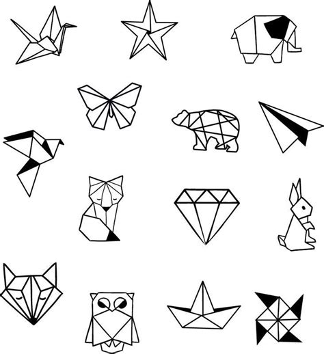 Origami Sheets Coloring Pages