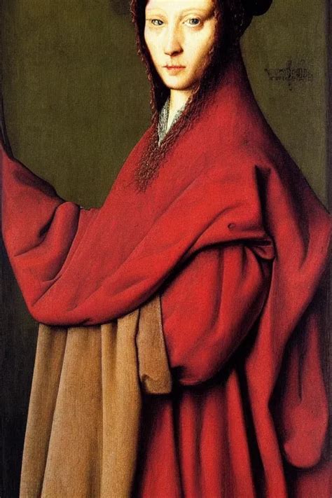 Portrait Of Beauty Oil Painting By Jan Van Eyck Oil Stable Diffusion