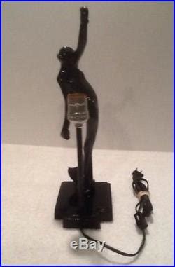 Vintage Sarsaparilla Frankart Art Deco Metal Nude Nymph Female Figural