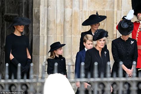 Sophie Countess Of Wesforts Future King Prince George At The Queens Funeral Daily Mail