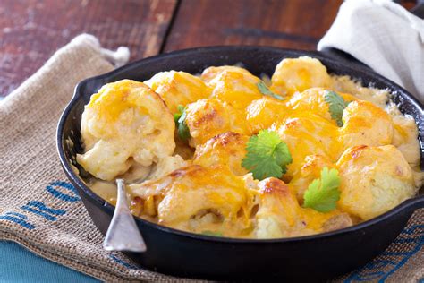 One Pot Wonder The Perfect Cheesy Cauliflower Casserole Recipe Wholeyum