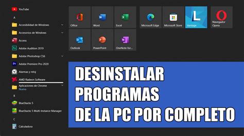 Como Desinstalar Programas Y Aplicaciones De Mi PC Por Completo Sin