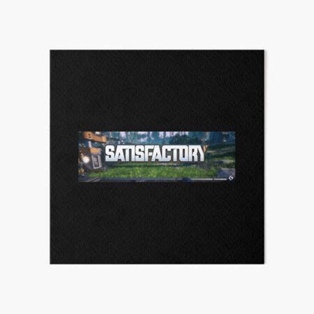 "Satisfactory Game Logo" Art Board Print for Sale by NasoYaslo | Redbubble